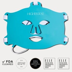 HigherDose Blue LED Facial Mask – Blue Women’s Skincare Device New In Box NIB